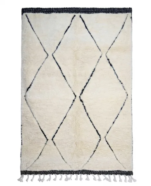 Tapis berbère Beni Ouarain — Losanges Purs