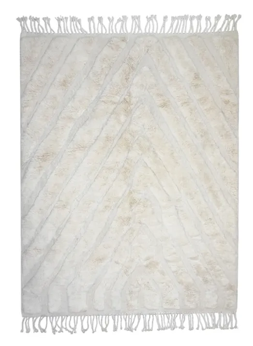 Tapis berbère Mrirt — Chevrons de Nacre