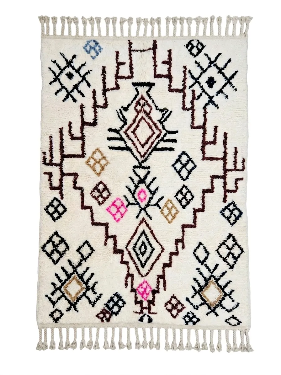 Tapis berbère Beni Ouarain — Étoiles de Tribu