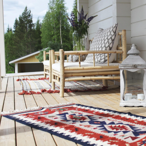 Tapis berbère Boujaad– Tapis marocain bohème en laine fait main (160x250 cm)