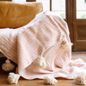 Plaid berbère en laine fait main (300x200 cm)